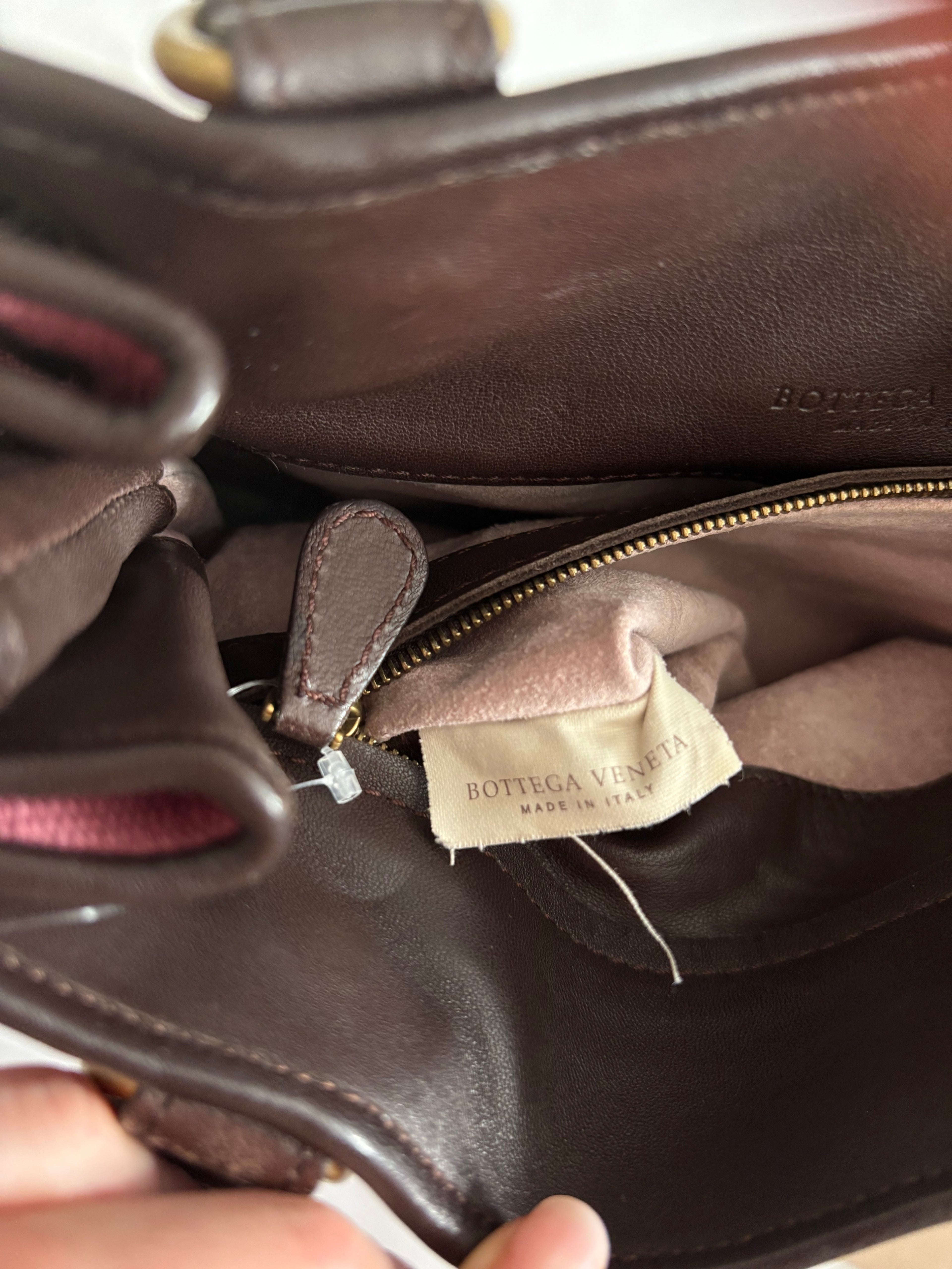 Bottega Veneta Pink Jacquard Butterfly Satchel